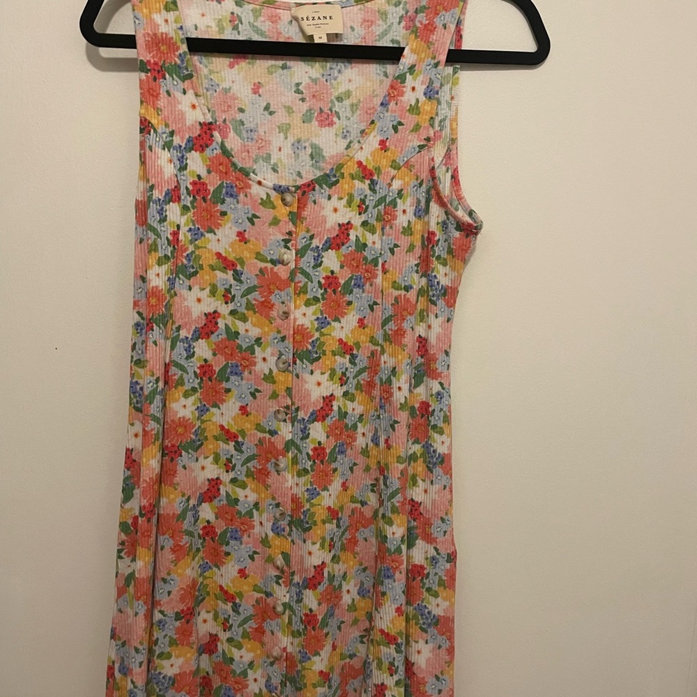 Sezane Floral Mini Dress - Multicolor